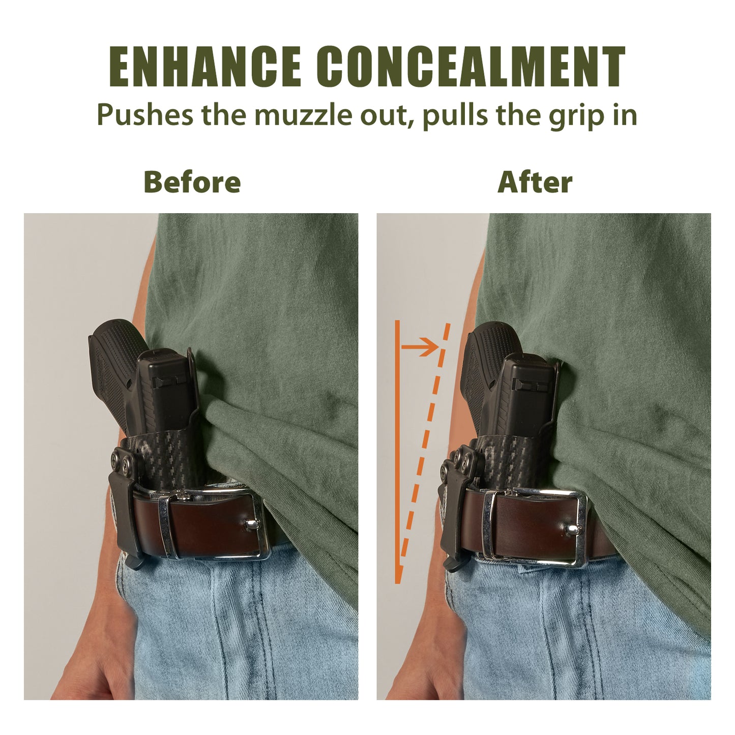 MUNALO Holster Wedge Appendix Carry Wedge Kit Universal Holster Foam Pad IWB Holster Foam Backer Concealed Carry Accessories for Better Concealment and Comfort