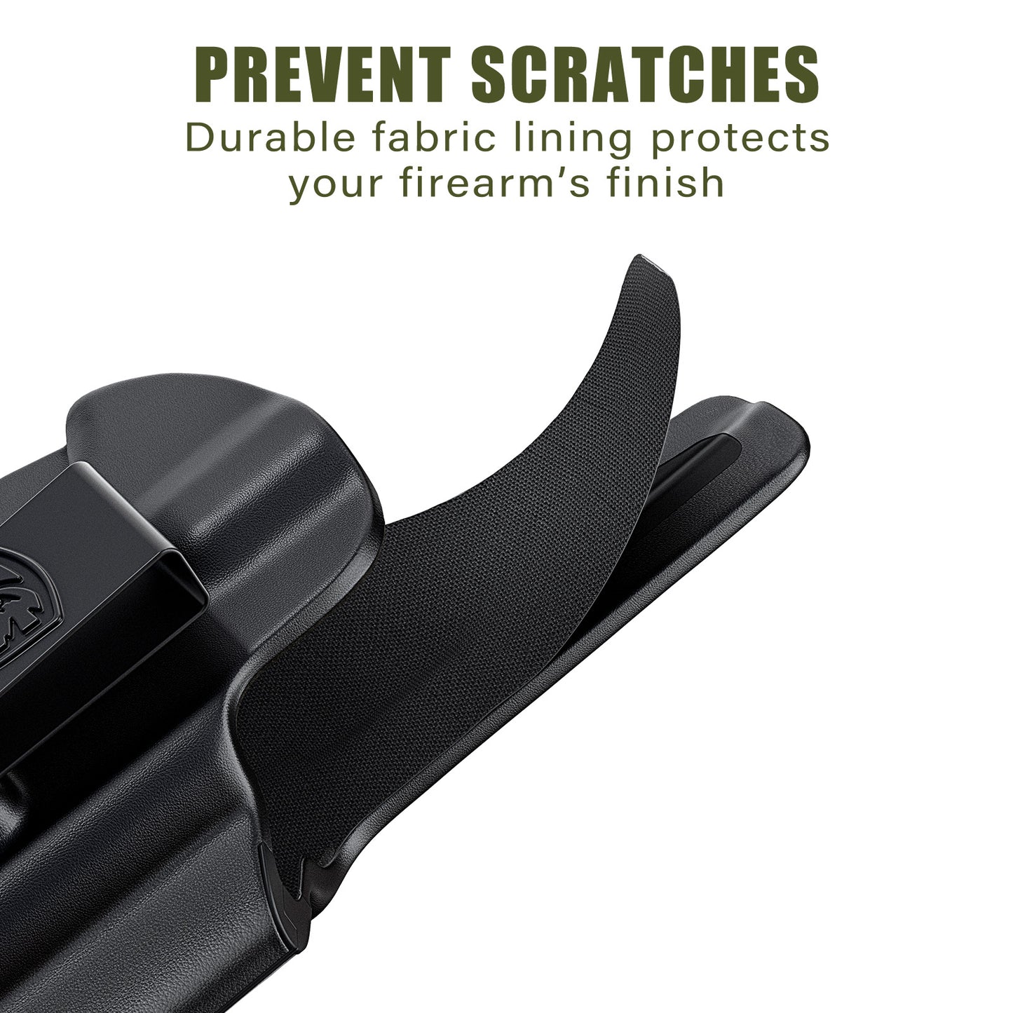 IWB Holster Compatible with Glock 19, 19X, 44, 45, 23, 32 - Concealed Carry Holster with Optic Cut, Appendix Inside Waistband (Right Hand)