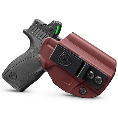 MUNALO IWB Holster for Smith & Wesson Bodyguard 2.0, with Claw, Right Hand | Concealed carry, hybrid build for comfort, fabric lining protects your firearm's finish, concealment claw, optic cut