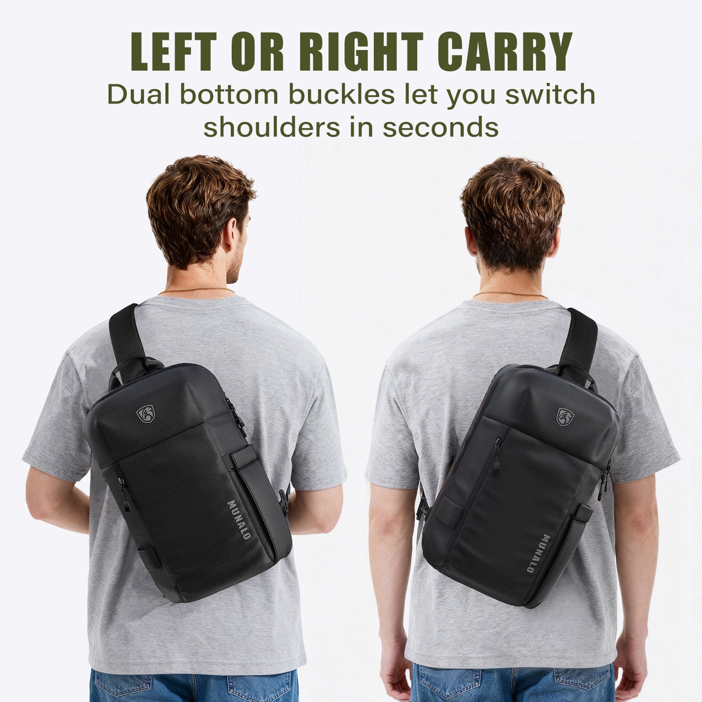 Concealed Carry Bag for Men & Women - CCW Sling Bag, Tactical Crossbody/Cross Body EDC Holster Bags for Pistol/Gun - Ideal for Trigger Coverage & Quick Draw Access