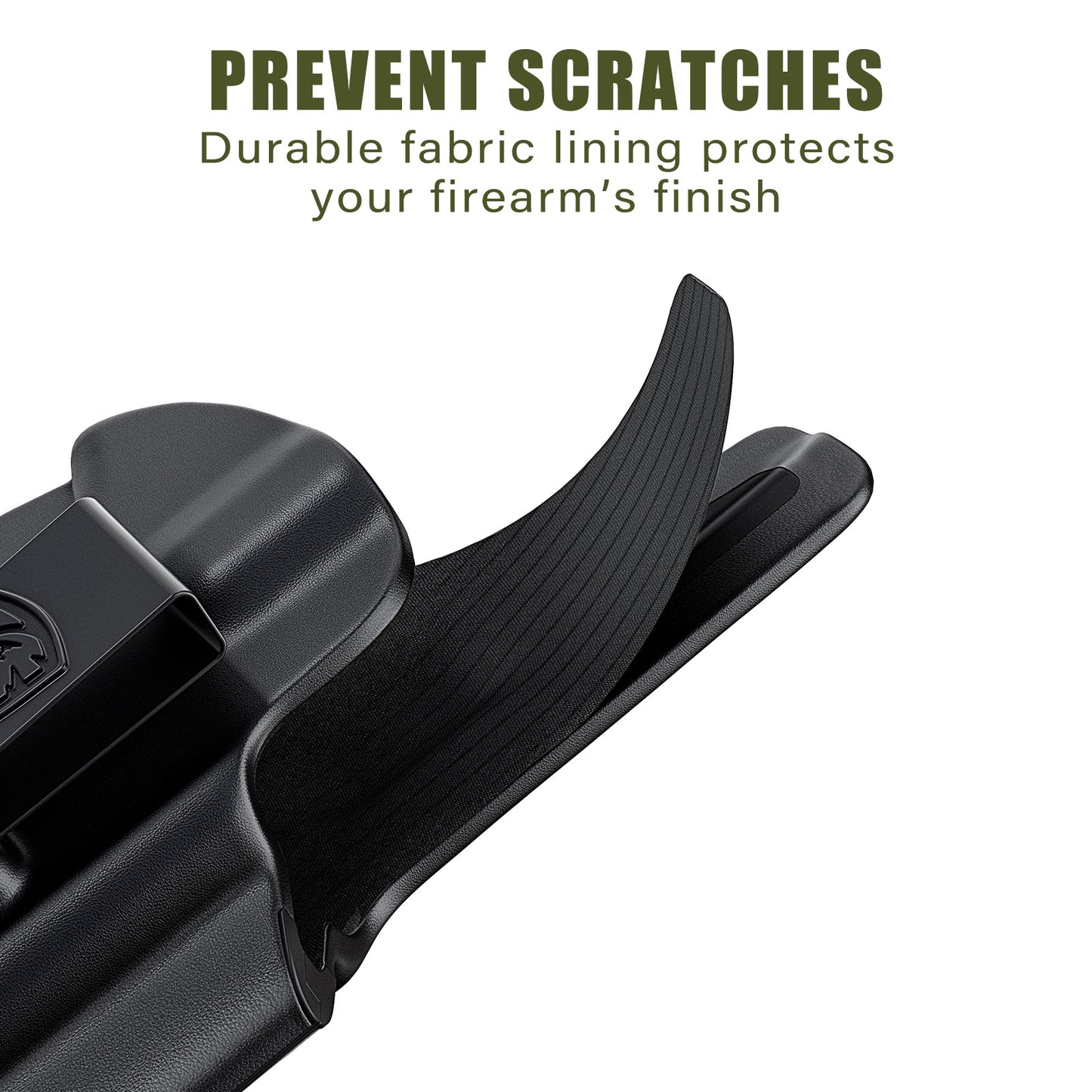 IWB Holster Compatible with Glock 19, 19X, 44, 45, 23, 32 - Concealed Carry Holster with Optic Cut, Appendix Inside Waistband (Right Hand)