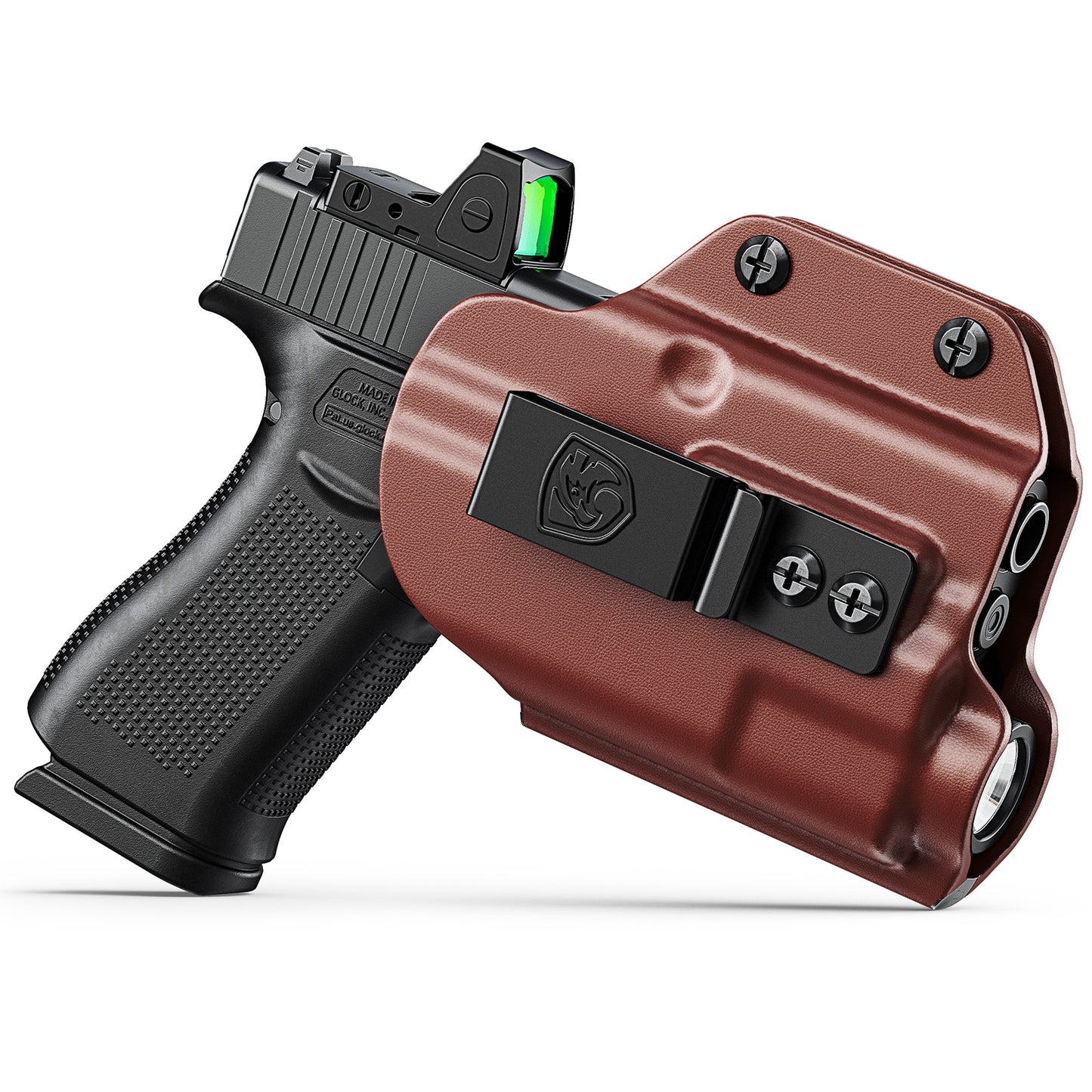 MUNALO IWB Holster Compatible with Glock 43X MOS and 43X Rail with Streamlight TLR-7 Sub/TLR-7 X Sub Light - Concealed Carry Holster with Optic Cut, Appendix Inside Waistband (Right Hand)