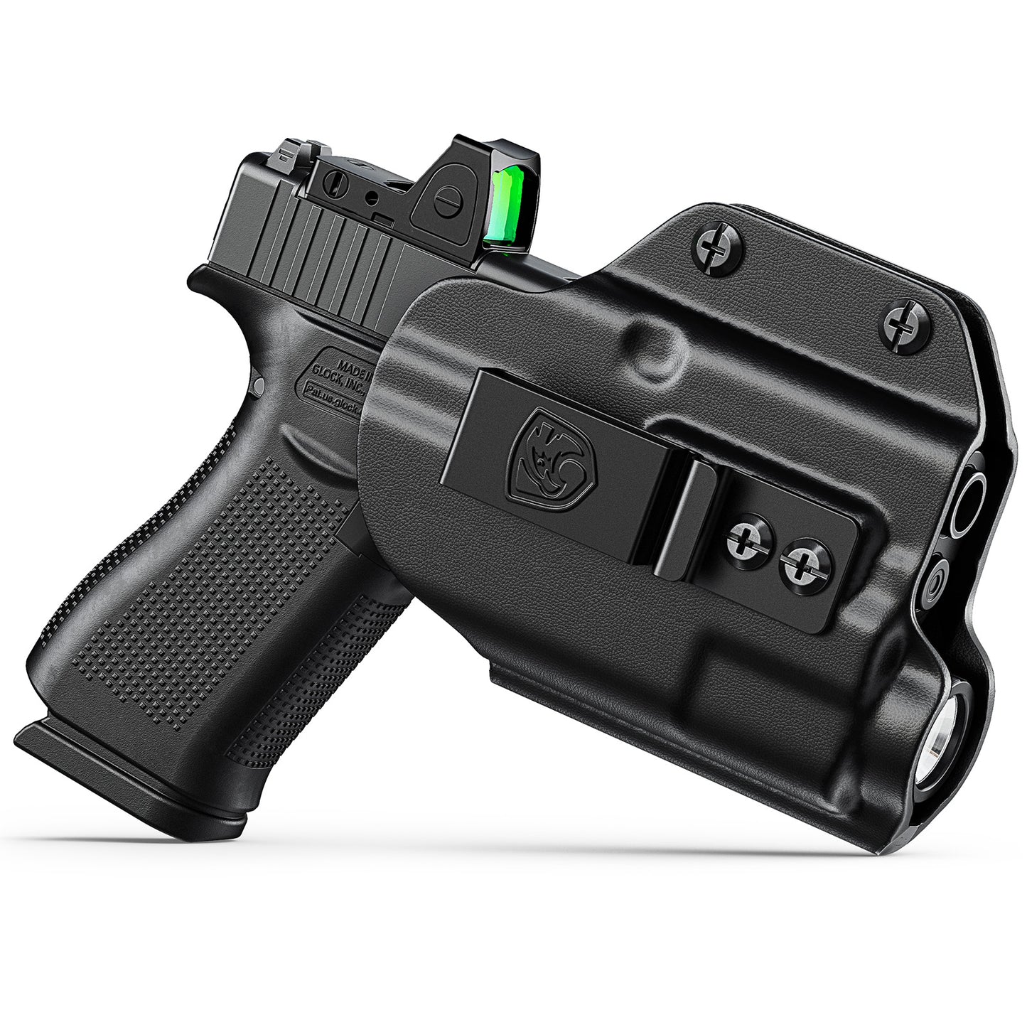 MUNALO IWB Holster Compatible with Glock 43X MOS and 43X Rail with Streamlight TLR-7 Sub/TLR-7 X Sub Light - Concealed Carry Holster with Optic Cut, Appendix Inside Waistband (Right Hand)