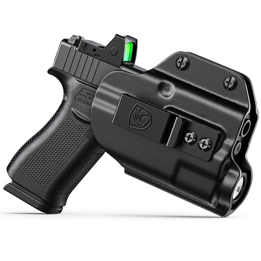 MUNALO IWB Holster Compatible with Glock 43X MOS and 43X Rail with Streamlight TLR-7 Sub/TLR-7 X Sub Light - Concealed Carry Holster with Optic Cut, Appendix Inside Waistband (Right Hand)
