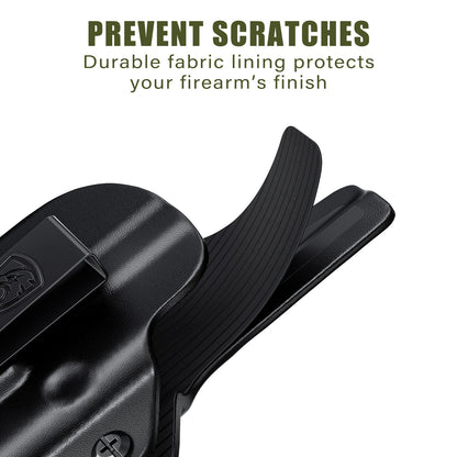 MUNALO IWB Holster Compatible with Glock 43X MOS and 43X Rail with Streamlight TLR-7 Sub/TLR-7 X Sub Light - Concealed Carry Holster with Optic Cut, Appendix Inside Waistband (Right Hand)