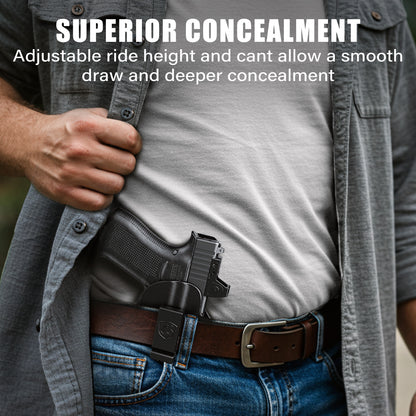 MUNALO IWB Holster Compatible with Glock 43X MOS and 43X Rail with Streamlight TLR-7 Sub/TLR-7 X Sub Light - Concealed Carry Holster with Optic Cut, Appendix Inside Waistband (Right Hand)