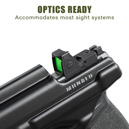 MUNALO IWB Holster Compatible with Springfield Armory Hellcat Micro-Compact 9mm (Standard & OSP Models) - Concealed Carry Hybrid Holster with Optic Cut, Appendix Inside Waistband, Right-Hand