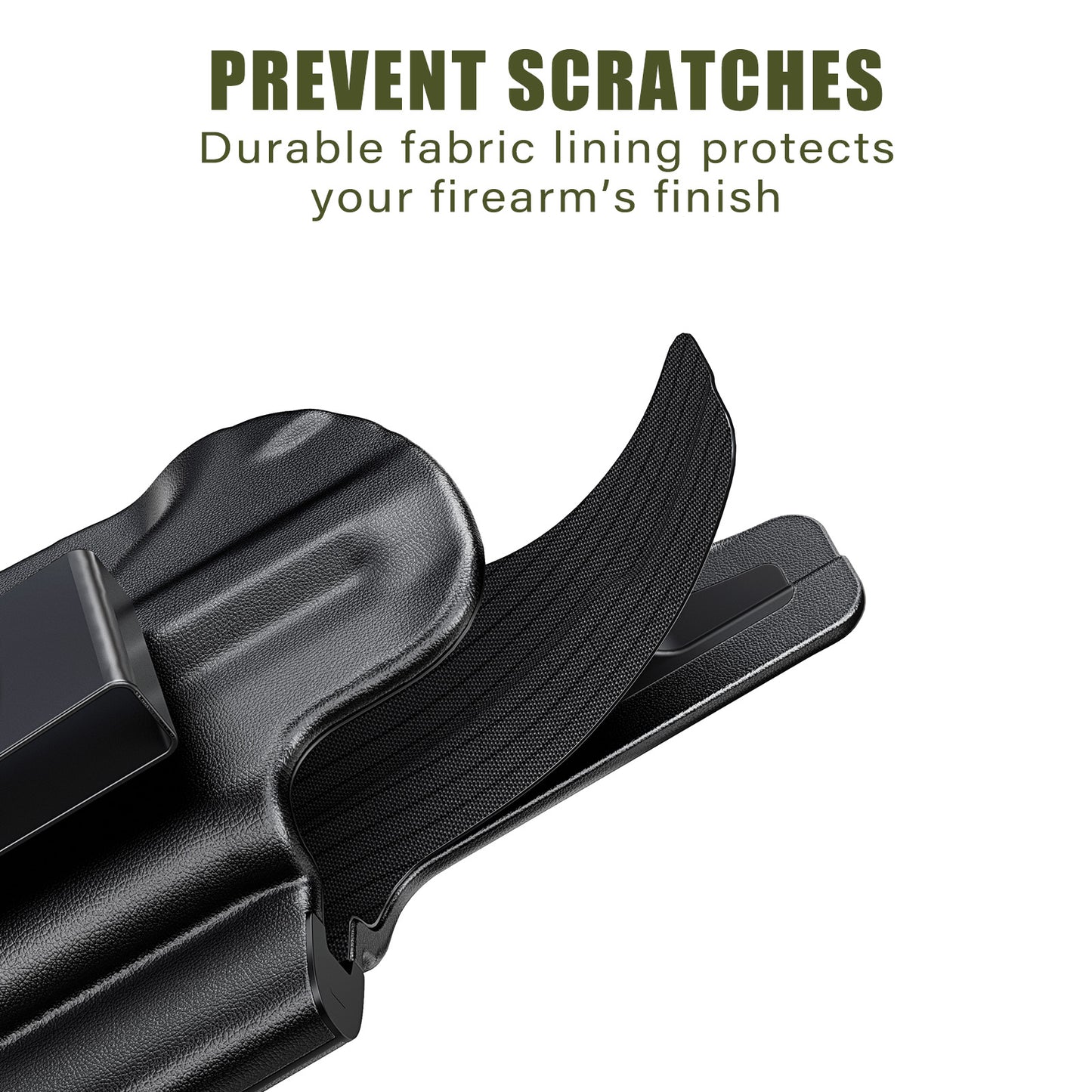 MUNALO IWB Holster Compatible with Springfield Armory Hellcat Pro - Hybrid Multi-Layer Concealed Carry Holster with Optic Cut, Appendix Carry, Right-Hand Draw