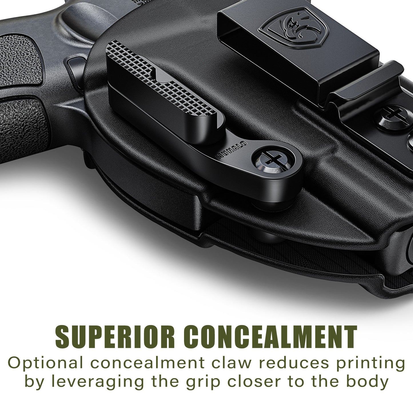 MUNALO IWB Holster Compatible with Taurus G3C, G3X, G2C, PT111 / PT140 Millennium G2 - Hybrid Concealed Carry Holster with Optic Cut, Appendix Carry, 9mm/.40, Right-Hand Draw