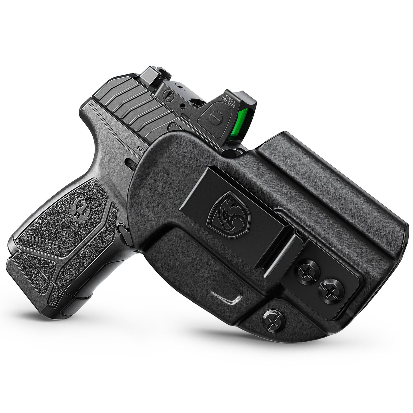 MUNALO IWB Holster Compatible with Ruger MAX-9 3.20" Barrel (Standard & ReadyDot) - Hybrid Concealed Carry Holster with Optic Cut, Appendix Carry Inside Waistband, Right-Hand Draw
