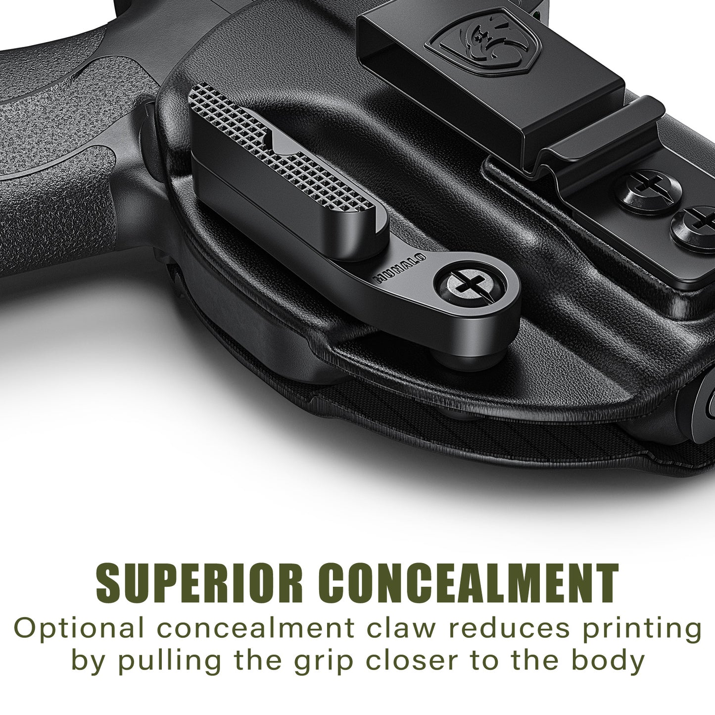 MUNALO IWB Holster Compatible with Ruger MAX-9 3.20" Barrel (Standard & ReadyDot) - Hybrid Concealed Carry Holster with Optic Cut, Appendix Carry Inside Waistband, Right-Hand Draw