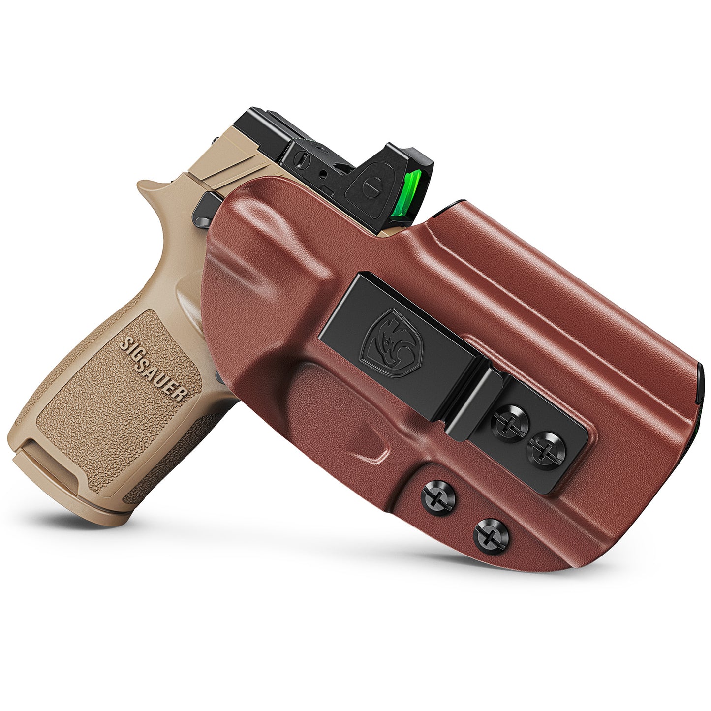 IWB Holster Compatible with SIG Sauer P320-M18, P320 Compact and P320 XCompact – Concealed Carry Holster with Optic Cut, Appendix Inside Waistband