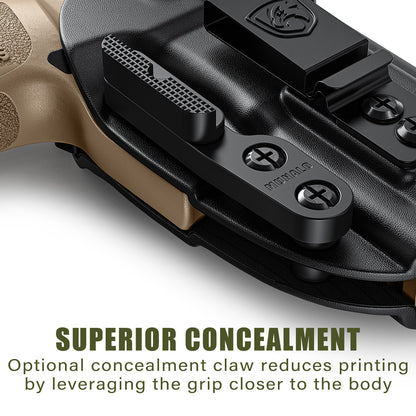 IWB Holster Compatible with SIG Sauer P320-M18, P320 Compact and P320 XCompact – Concealed Carry Holster with Optic Cut, Appendix Inside Waistband