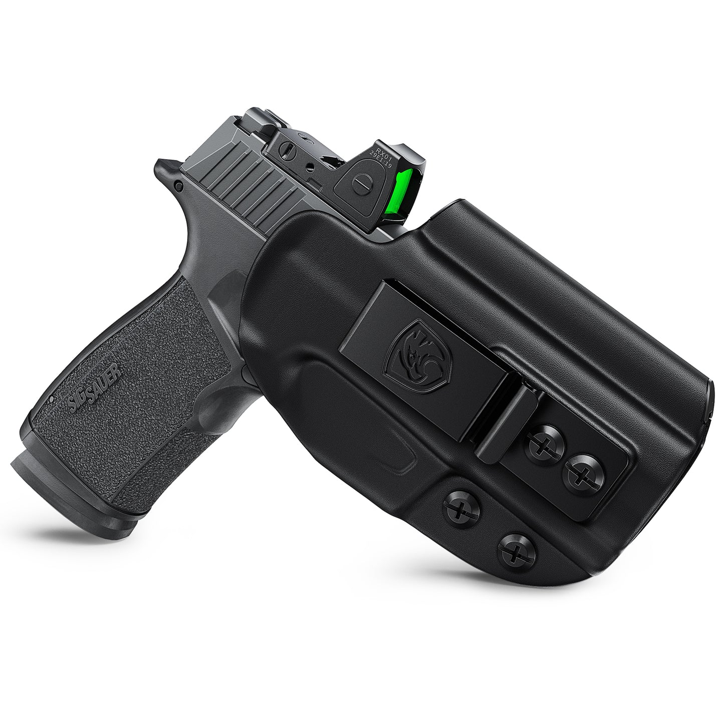 MUNALO IWB Holster Compatible with Sig Sauer P365-XMACRO, P365-XMACRO COMP, P365-XMACRO TACOPS - Hybrid Multi-Layer Concealed Carry Holster with Optic Cut, Appendix Carry, Right-Hand Draw