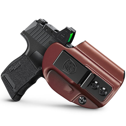 MUNALO IWB Holster Compatible with SIG Sauer P365, P365X and P365 SAS - Concealed Carry Holster with Optic Cut, Appendix Inside Waistband