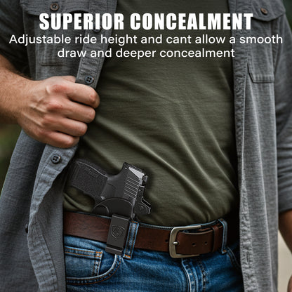 MUNALO IWB Holster Compatible with SIG Sauer P365, P365X and P365 SAS - Concealed Carry Holster with Optic Cut, Appendix Inside Waistband