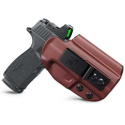 MUNALO IWB Holster Compatible with Sig Sauer P365-XMACRO, P365-XMACRO COMP, P365-XMACRO TACOPS - Hybrid Multi-Layer Concealed Carry Holster with Optic Cut, Appendix Carry, Right-Hand Draw