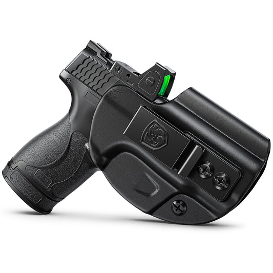 IWB Holster Compatible with Smith & Wesson M&P Shield Plus, Shield M2.0, and Shield (Original/1.0) - Concealed Carry Holster with Optic Cut, Appendix Inside Waistband (Right-Hand)