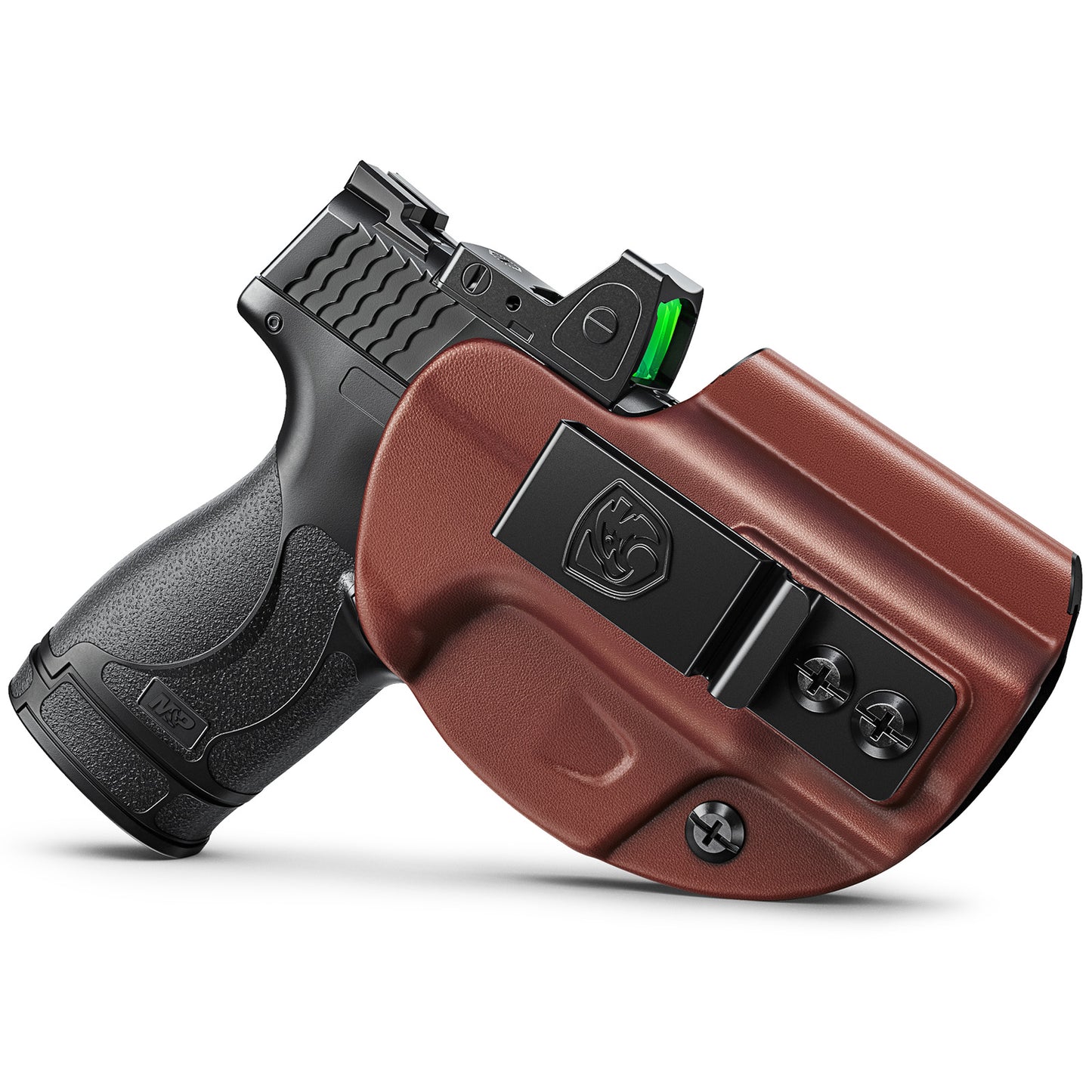 IWB Holster Compatible with Smith & Wesson M&P Shield Plus, Shield M2.0, and Shield (Original/1.0) - Concealed Carry Holster with Optic Cut, Appendix Inside Waistband (Right-Hand)