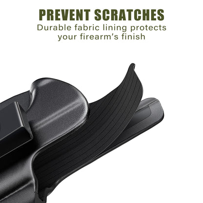 IWB Holster Compatible with Smith & Wesson M&P Shield Plus, Shield M2.0, and Shield (Original/1.0) - Concealed Carry Holster with Optic Cut, Appendix Inside Waistband (Right-Hand)