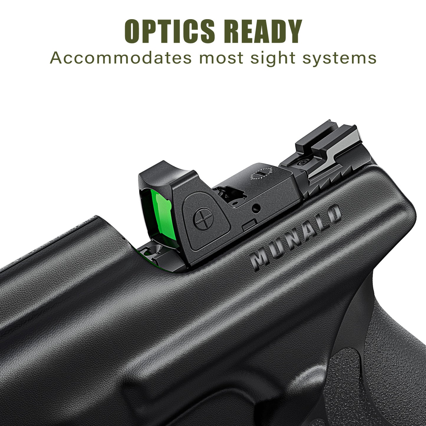 IWB Holster Compatible with Smith & Wesson M&P Shield Plus, Shield M2.0, and Shield (Original/1.0) - Concealed Carry Holster with Optic Cut, Appendix Inside Waistband (Right-Hand)