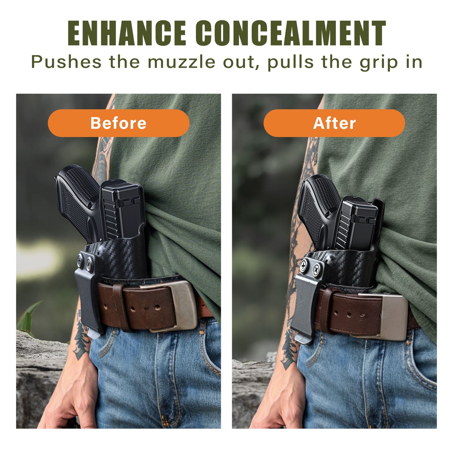 Holster Wedge Pillow – Universal Adhesive Backer Kit for Appendix IWB Carry | Concealed Carry Gun Holster Cushion Pad for Better Comfort and Concealment